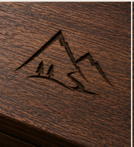 ALPWOOD Hot-Stamped Logo in Solid Wood